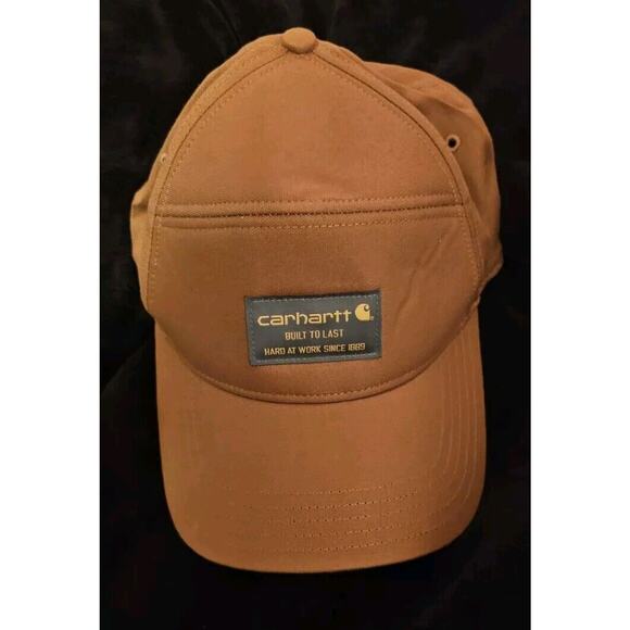 🧢 Carhartt Brown Canvas Hat Cap Built To Last Logo Rare! Style# 10041 - Picture 5 of 10